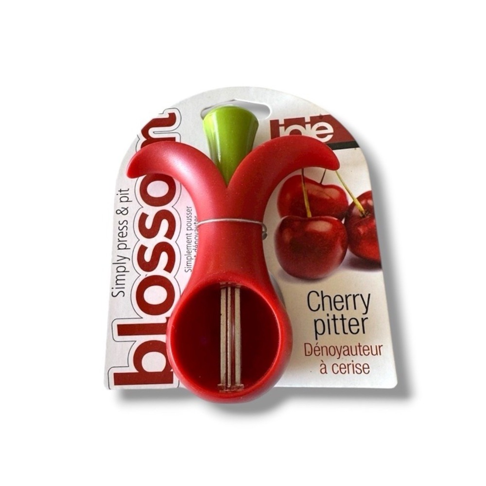 Joie Blossom Cherry Pitter Removed Pits Precision and Ease Comfortable Grip New